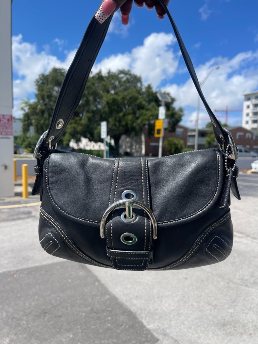 NWOT VINTAGE COACH BLACK MINI SOHO